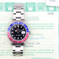GMT-Master "Pepsi" Aluminium Bezel Stainless Steel 16700