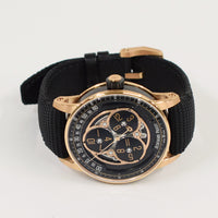 Code 11.59 Starwheel 41mm Rose Gold on Black Textured Rubber Strap 15212NR.OO.A002KB.01