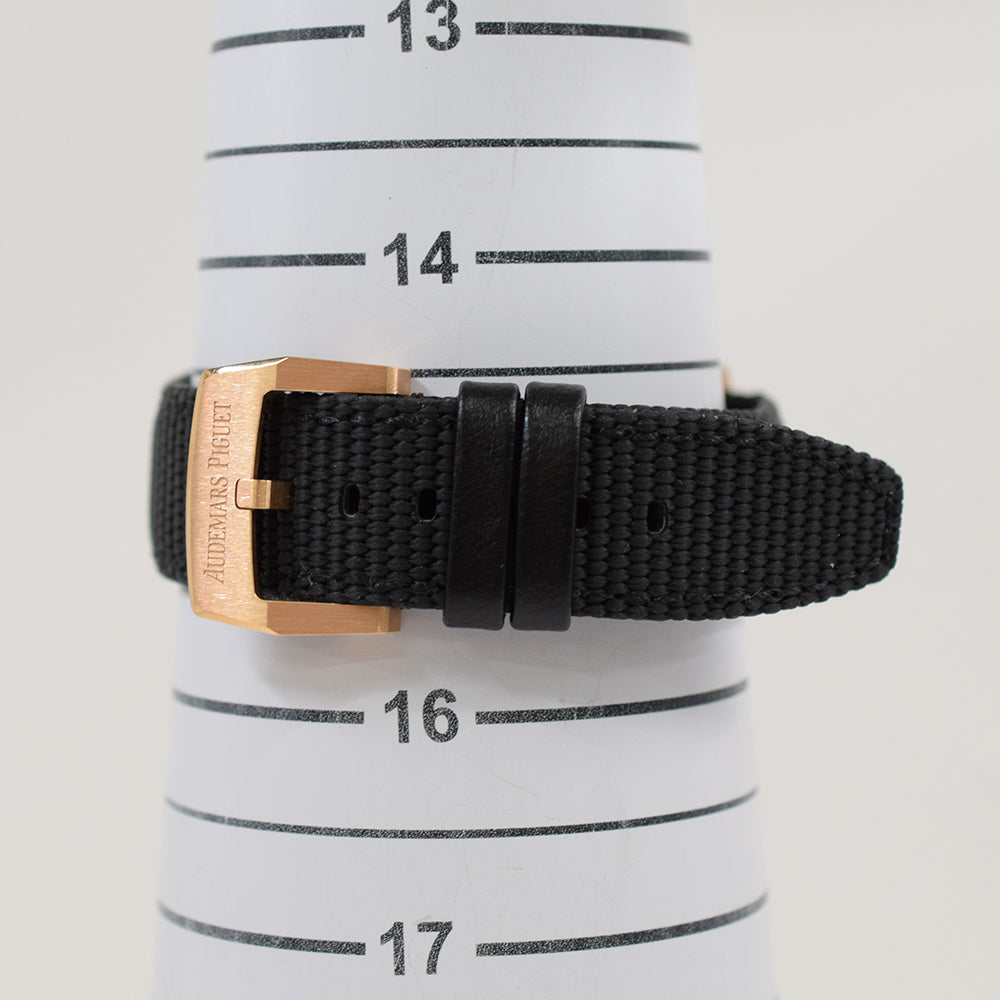 Code 11.59 Starwheel 41mm Rose Gold on Black Textured Rubber Strap 15212NR.OO.A002KB.01
