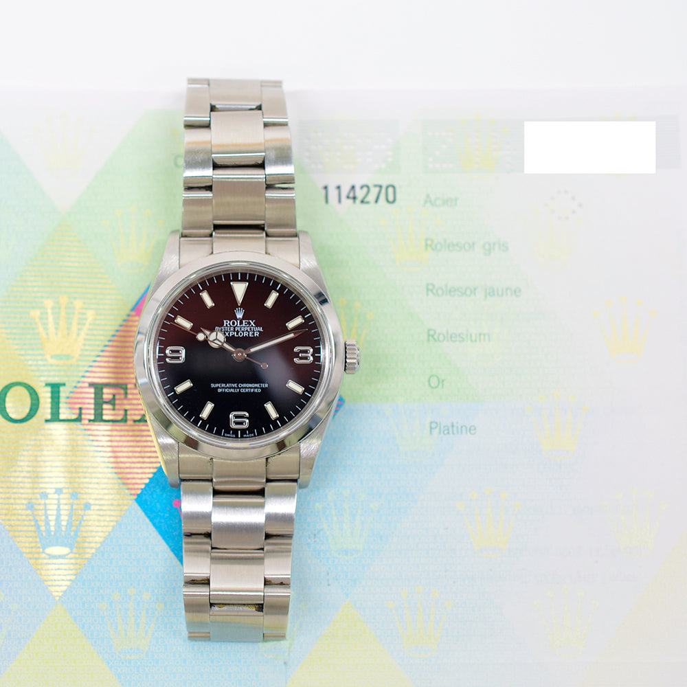 Explorer 36mm Steel 114270
