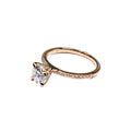 18kt Rose Gold Diamond Engagement Ring