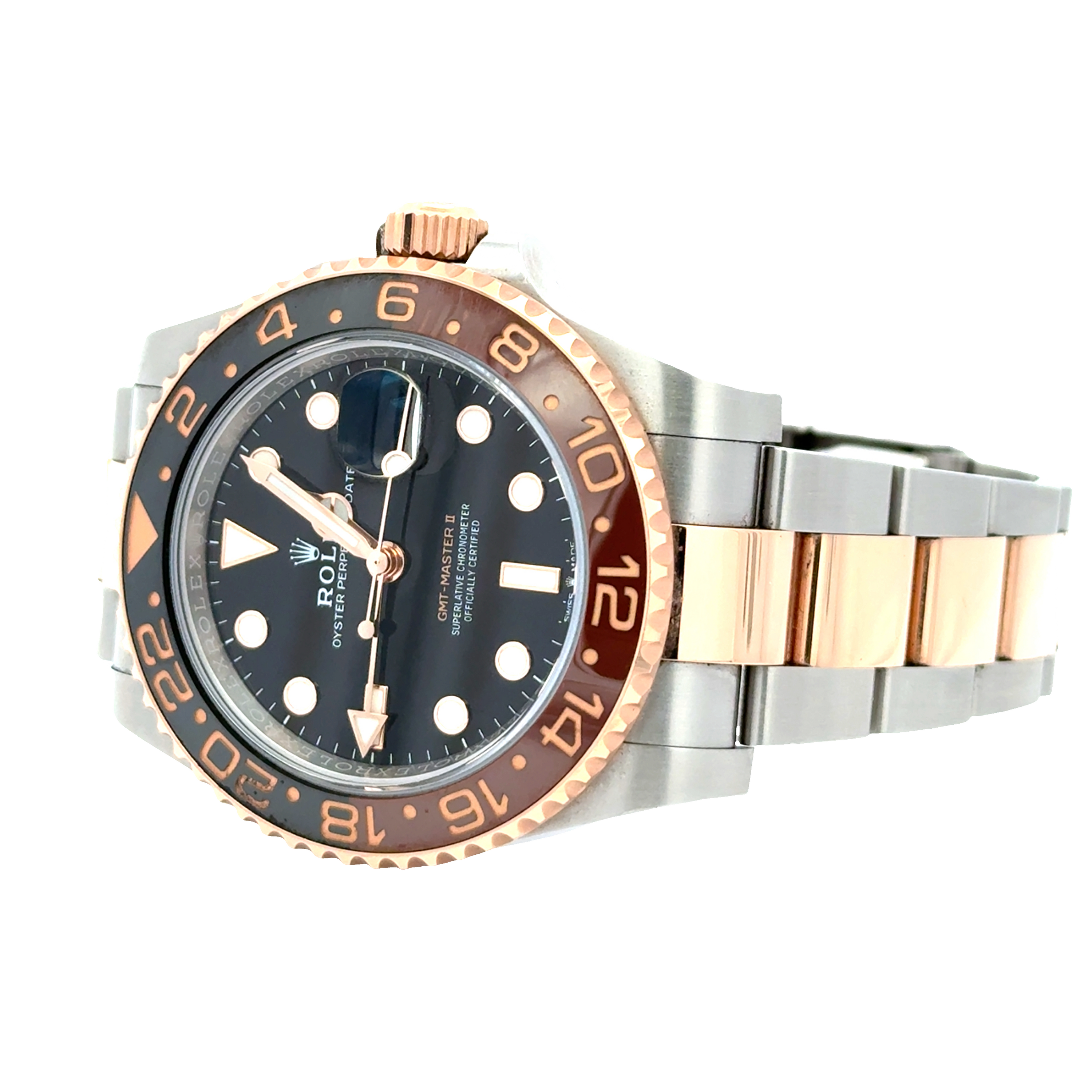 Pre-Owned Rolex GMT-Master II “Root Beer” Two-Tone Everose Watch Ref. 126711CHNR (2022)
