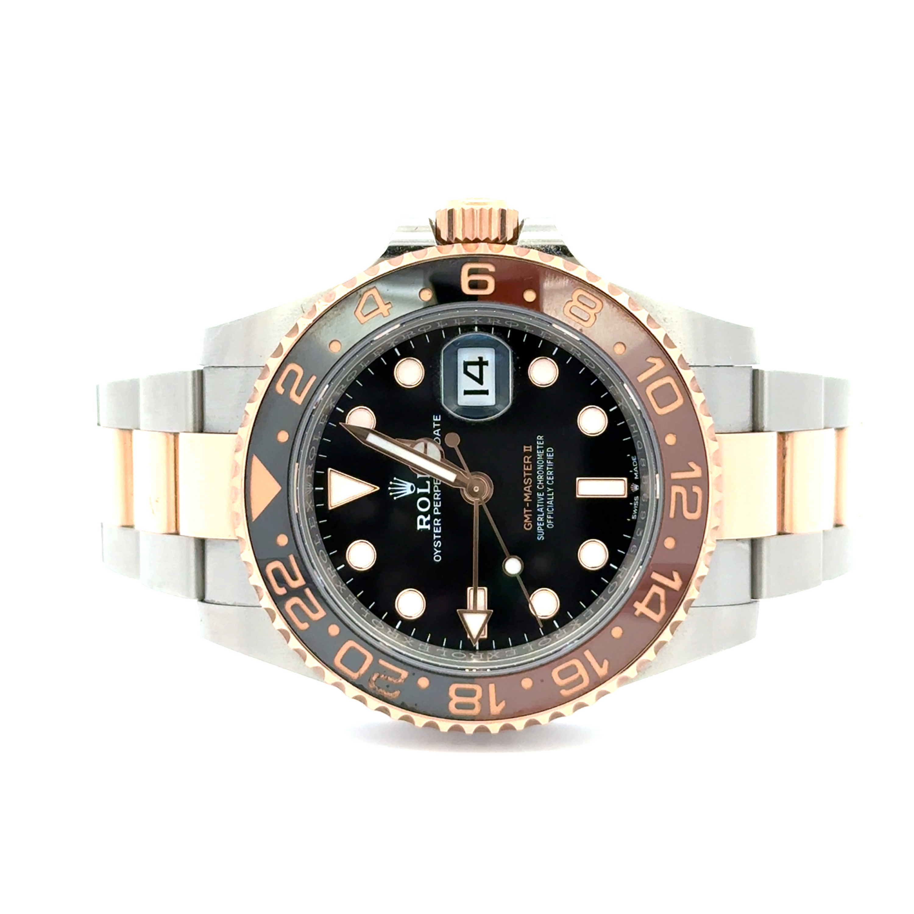 Pre-Owned Rolex GMT-Master II “Root Beer” Two-Tone Everose Watch Ref. 126711CHNR (2022)