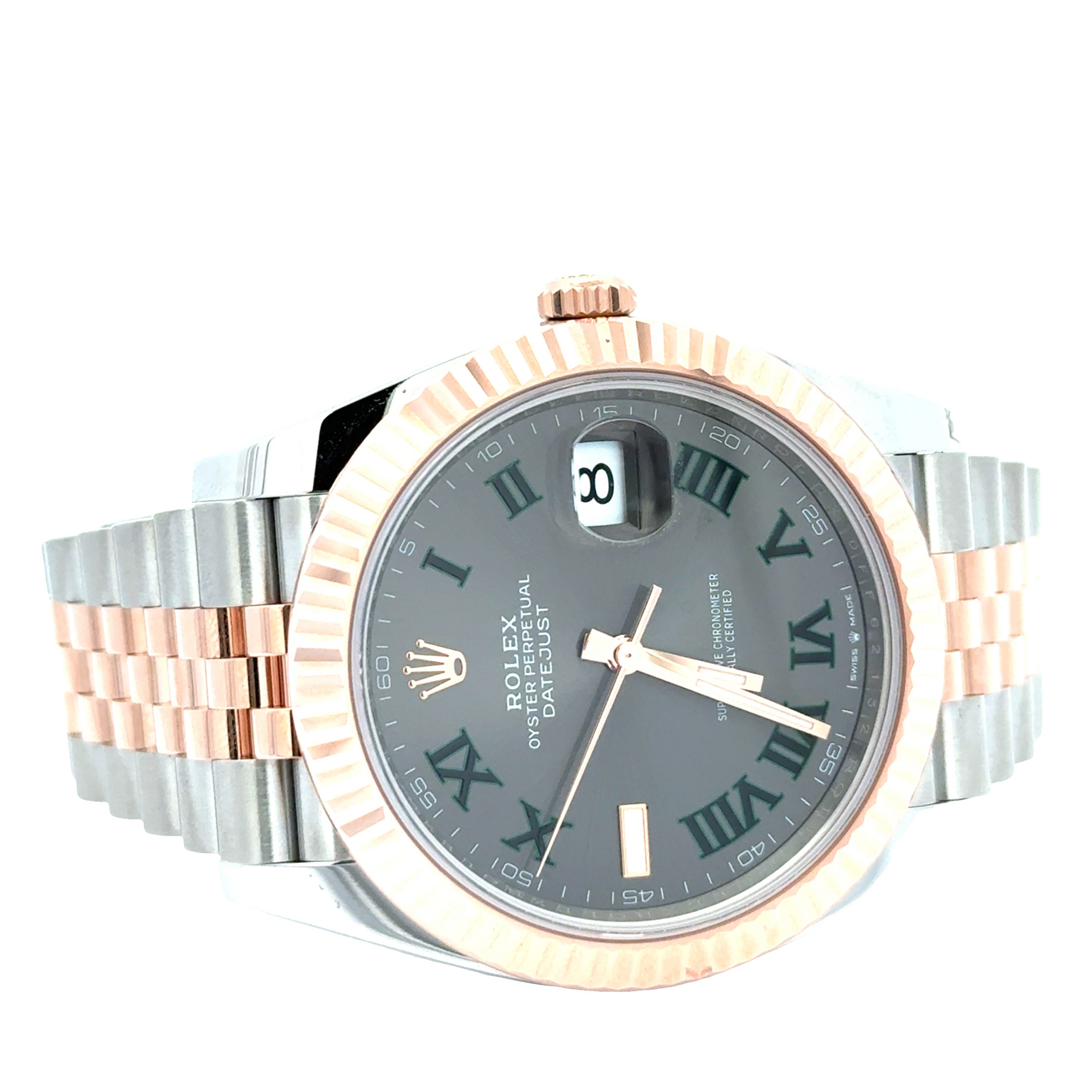 Pre-Owned Rolex Datejust Wimbledon Dial 126331 Rose Gold & Steel 2025