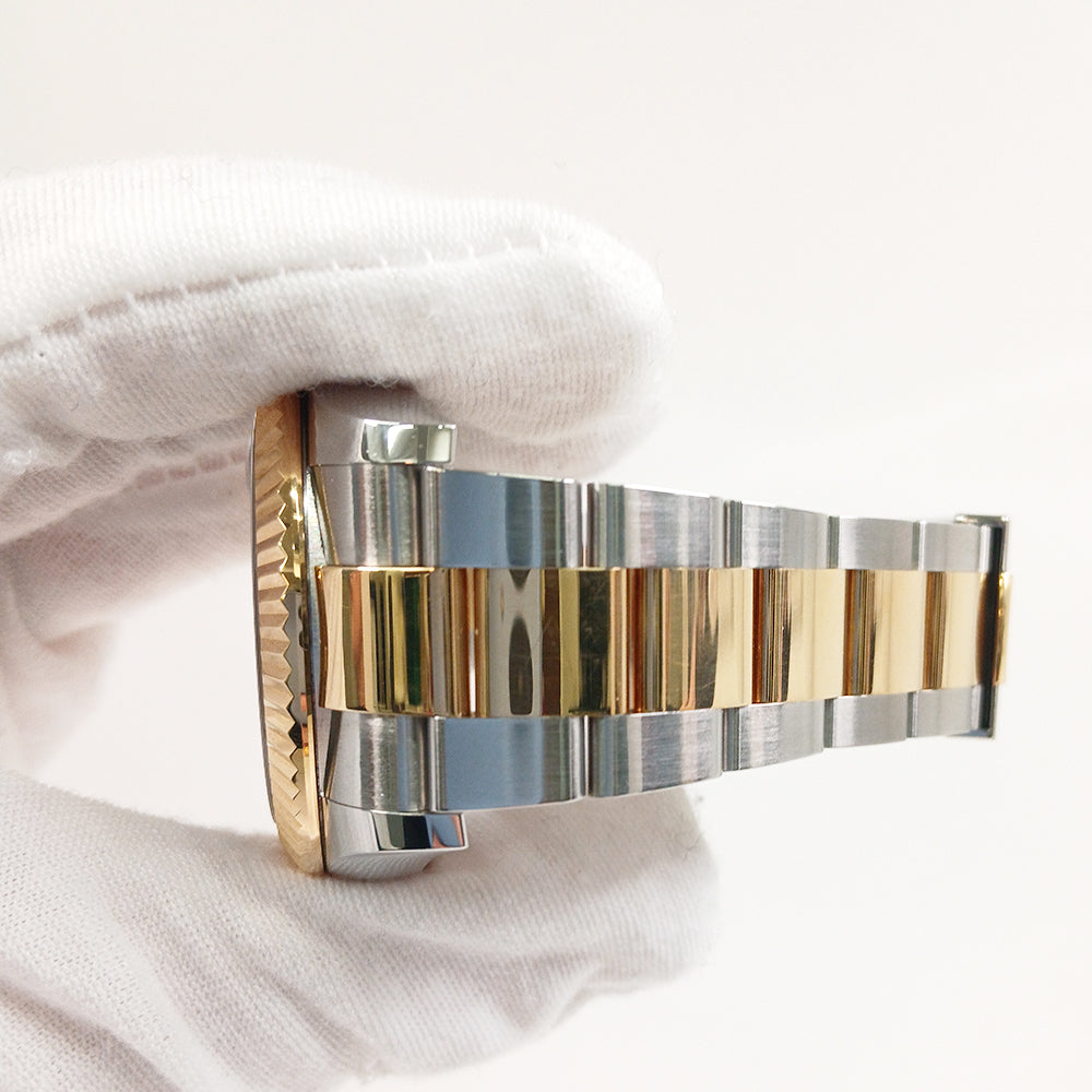 Sky-Dweller 42mm Fluted Bezel Steel and Yellow Gold 326933