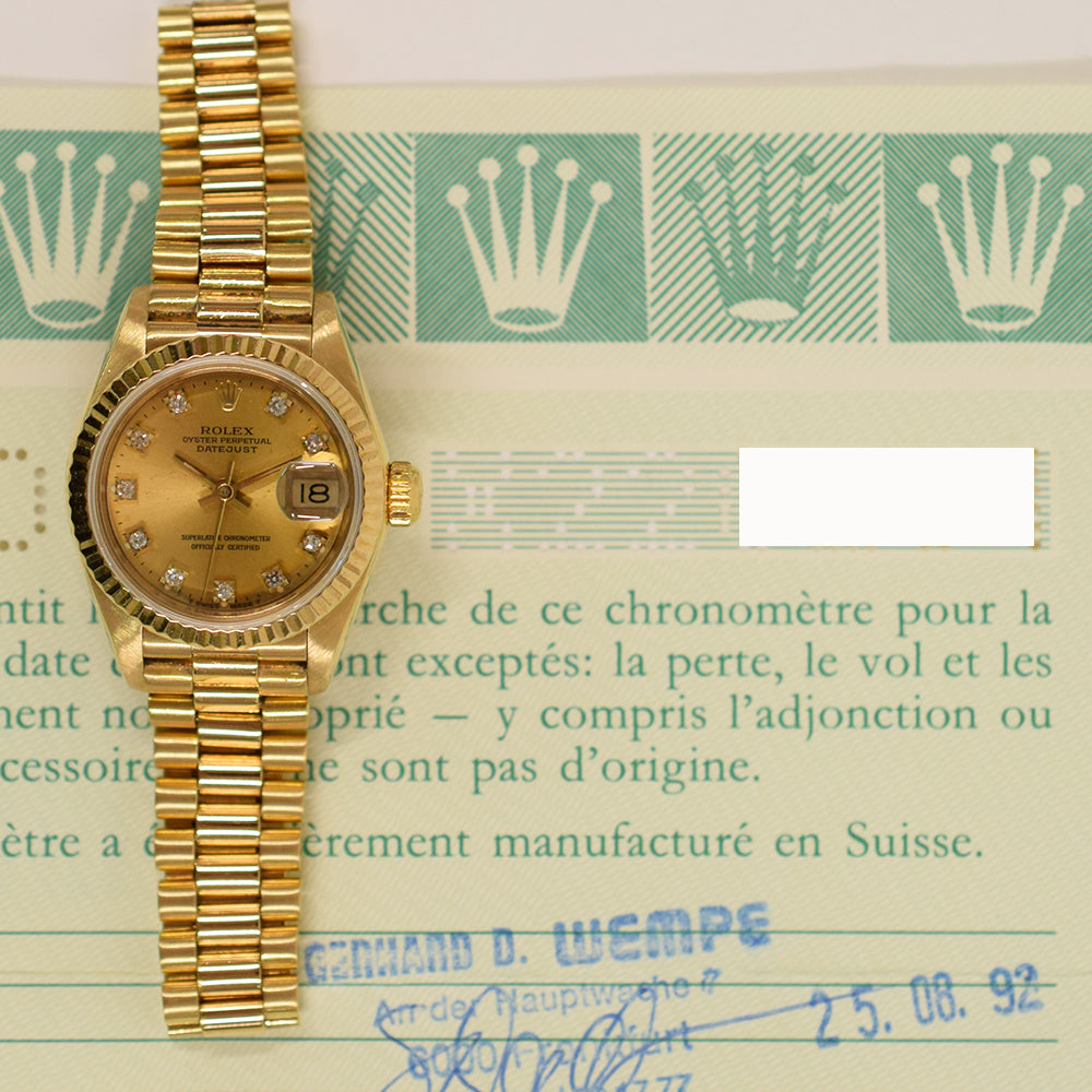 Datejust 26mm Yellow Gold 69178G