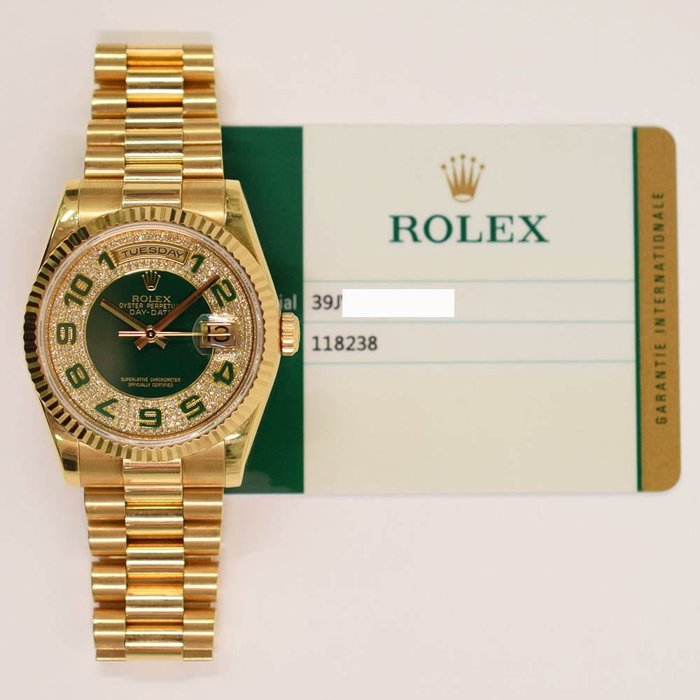 Day-Date President 36mm Yellow Gold 118238