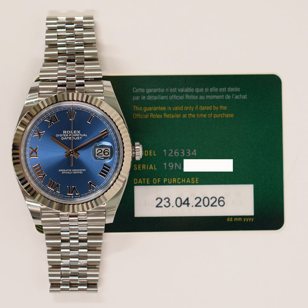Datejust 41mm Steel and White Gold 126334