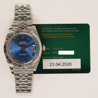 Datejust 41mm Steel and White Gold 126334