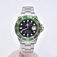 Submariner Date 40mm "Kermit" Steel 16610LV