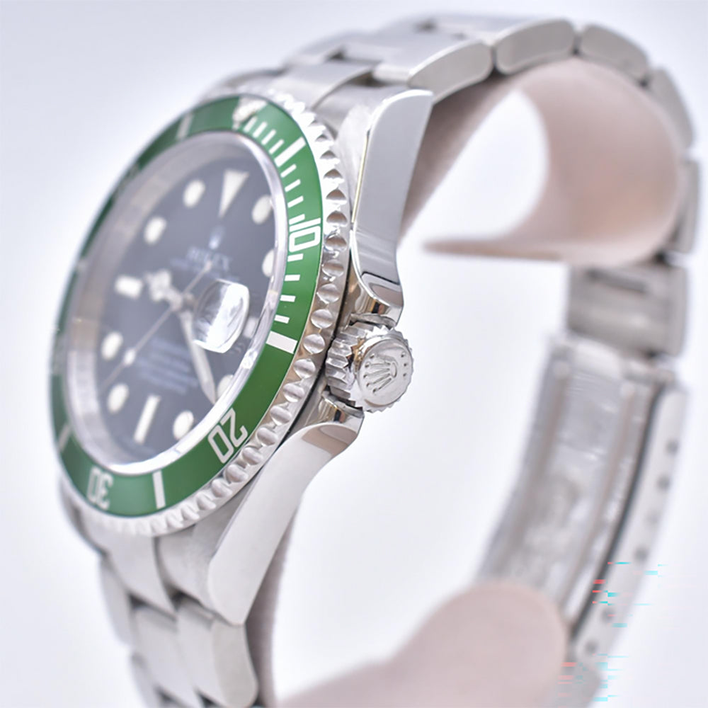 Submariner Date 40mm "Kermit" Steel 16610LV