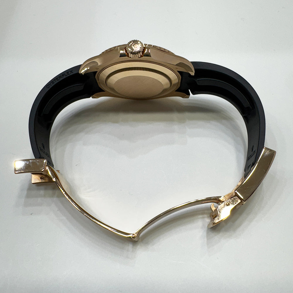 Yacht-Master 40mm Rose Gold on Strap 116655