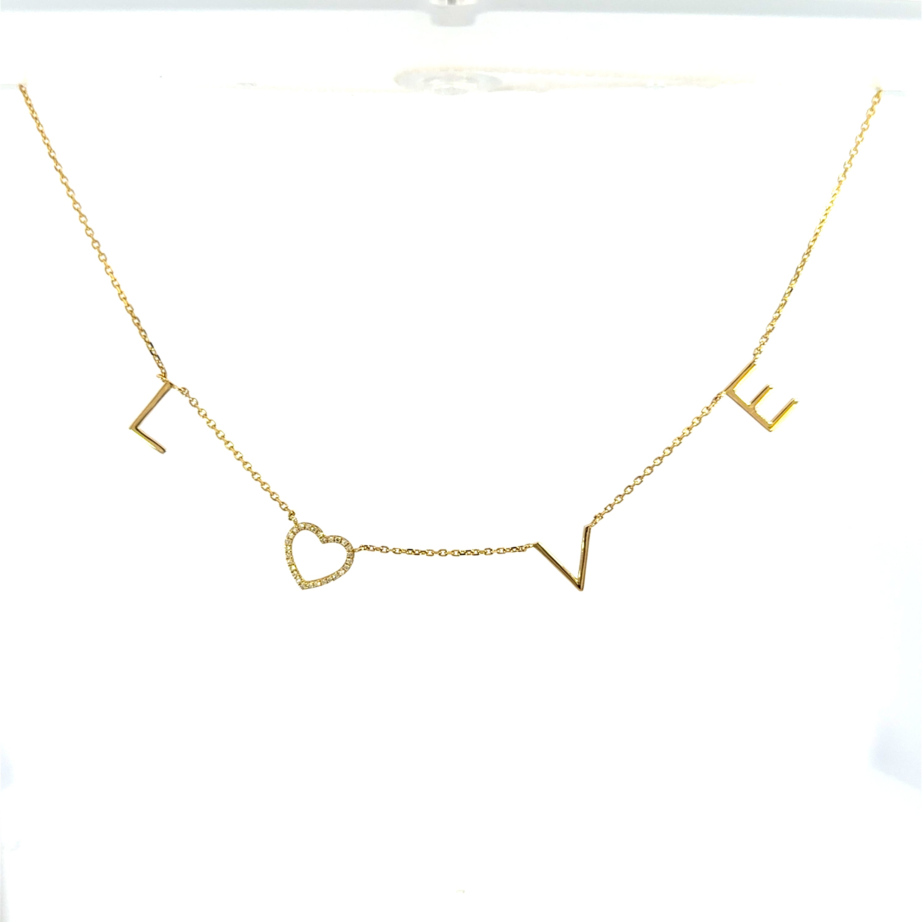 14k yg " L O V E " necklace
2