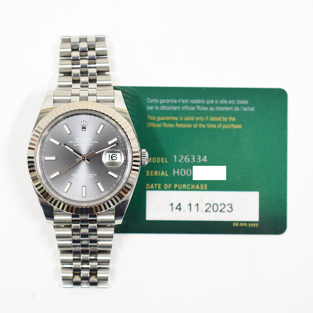Datejust 41mm Steel and White Gold 126334