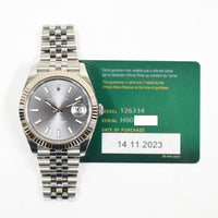 Datejust 41mm Steel and White Gold 126334