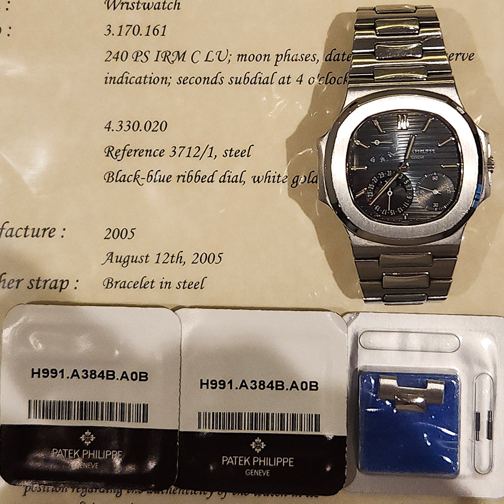 Nautilus Moon Phase 38mm Steel 3712/1A-001