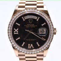 Day-Date President 36mm Diamond Bezel Rose Gold 128345RBR