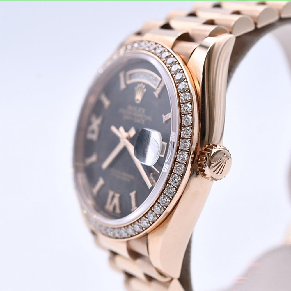Day-Date President 36mm Diamond Bezel Rose Gold 128345RBR