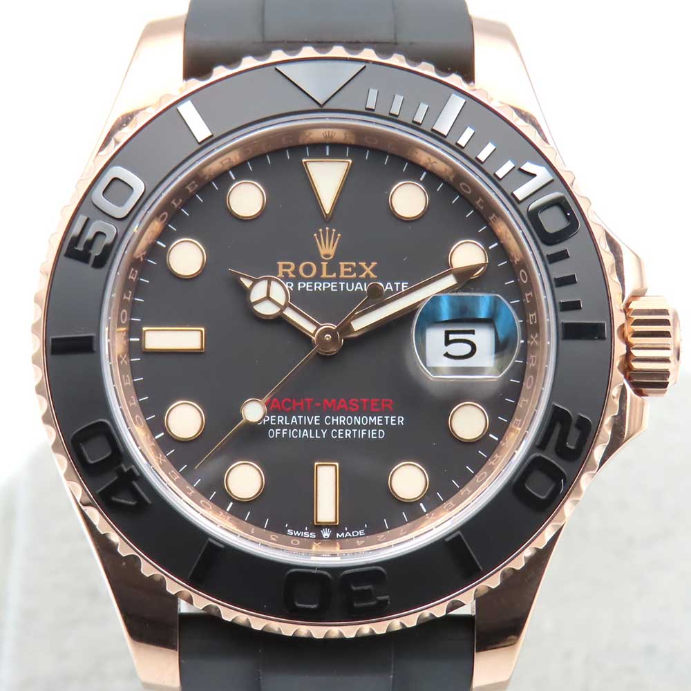 Yacht-Master 40mm Rose Gold on Strap 126655