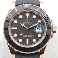 Yacht-Master 40mm Rose Gold on Strap 126655