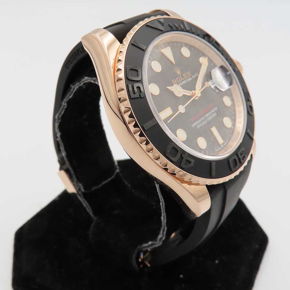 Yacht-Master 40mm Rose Gold on Strap 126655
