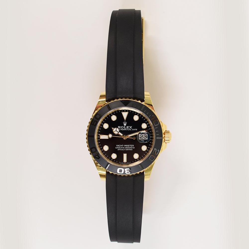 Yacht-Master 42mm Yellow Gold On Strap 226658 – Golden Anvil Jewelers