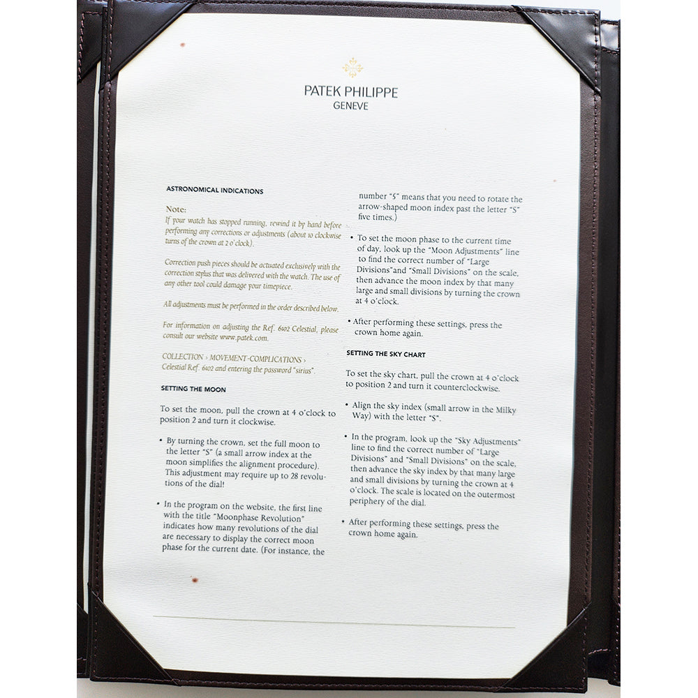 Grand Complications Celestial 44mm Platinum  6102P-001