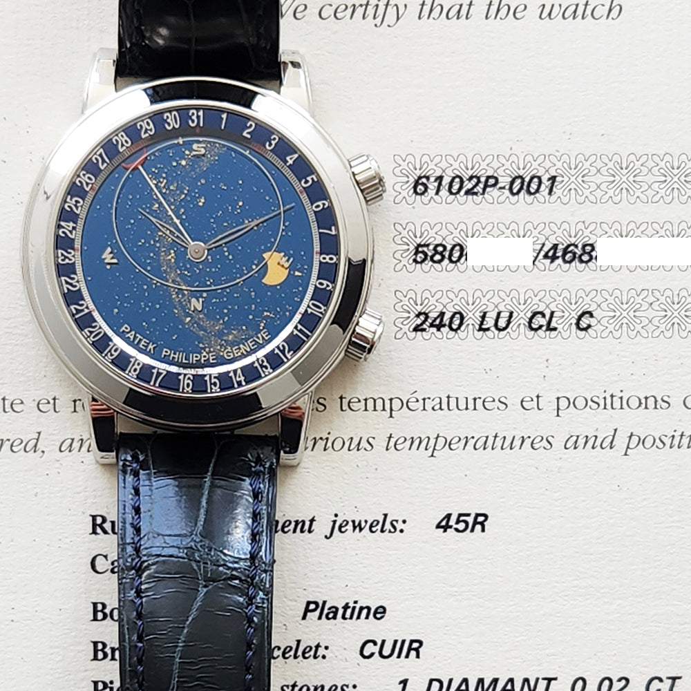 Grand Complications Celestial 44mm Platinum  6102P-001