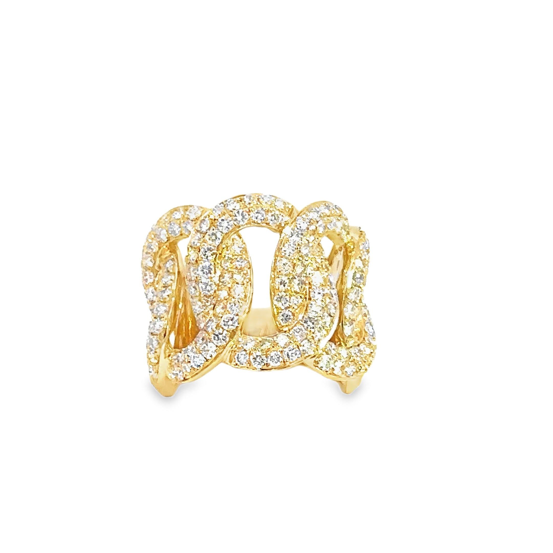 18k yellow gold & diamond ring