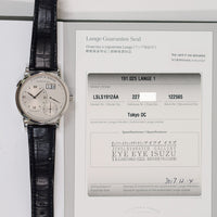 Lange 138.5 mm Platinum Manual Winding 191.025