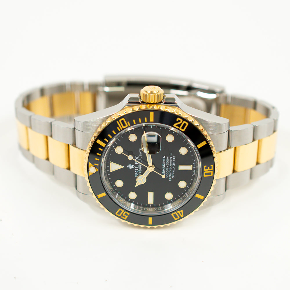 Submariner Date 41mm Black Ceramic Bezel Steel and Yellow Gold 126613LN
