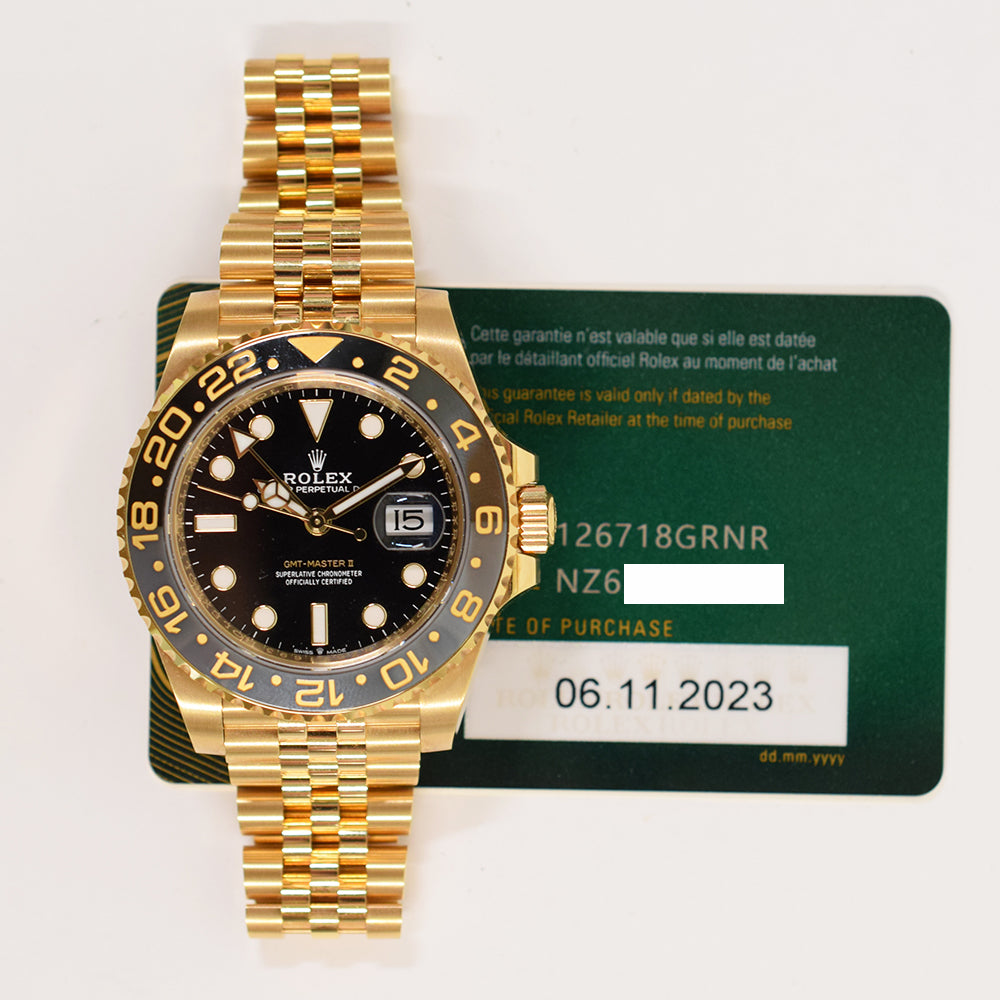 GMT-Master II Yellow Gold 126718GRNR