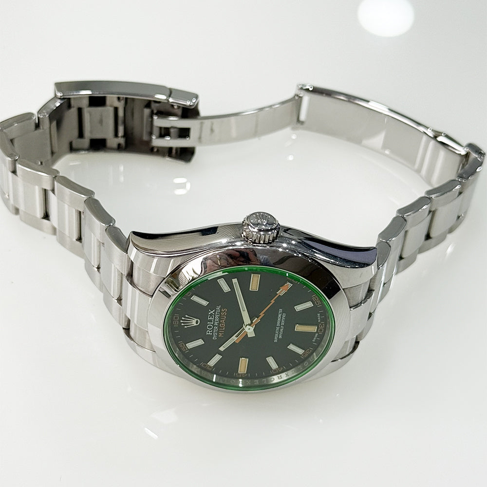 Milgauss Green Crystal 116400GV