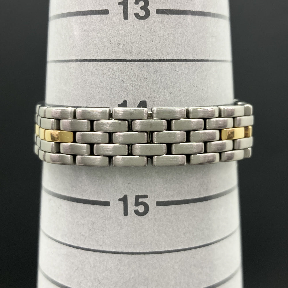 Panthère Small - Steel and Yellow Gold - 22mm x 22mm W25029B5
