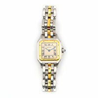 Panthère Small - Steel and Yellow Gold - 22mm x 22mm W25029B5