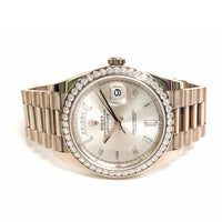 Day-Date 40mm Diamond Bezel White Gold 228349RBR