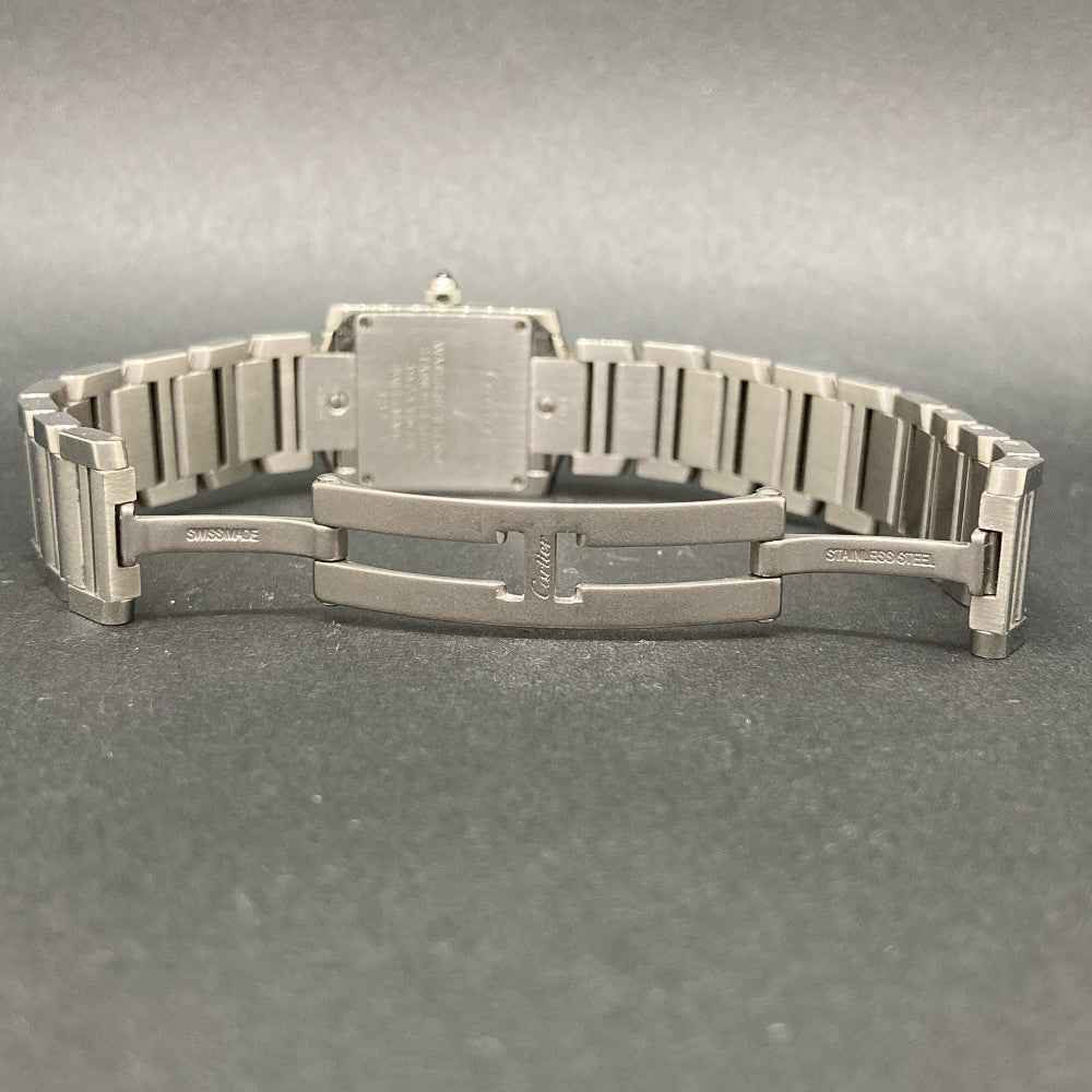 Tank Française Small Diamond Bezel - Steel - 25mm x 20mm W4TA0008
