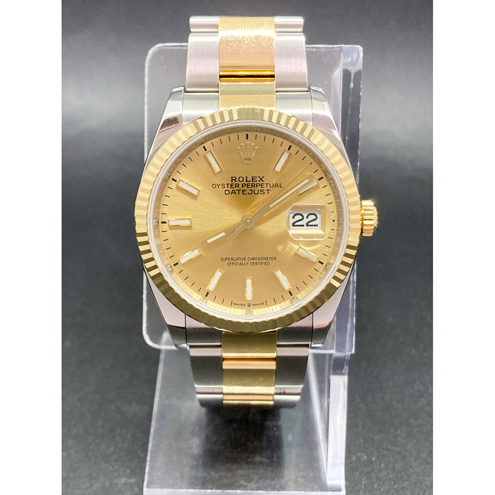 Datejust 36mm Steel and Yellow Gold 126233