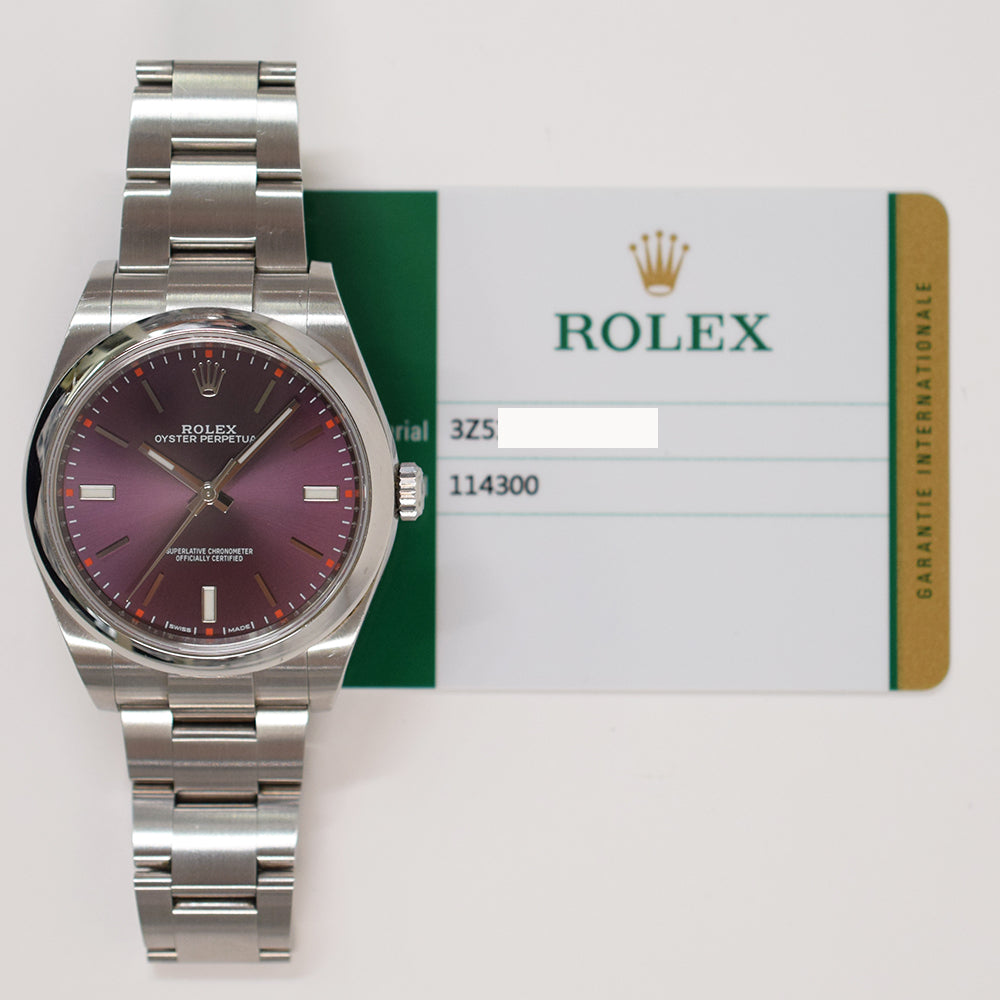 Oyster Perpetual 39mm Steel 114300