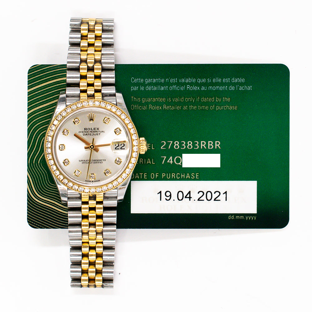 Datejust 31mm Steel and Yellow Gold 278383RBR