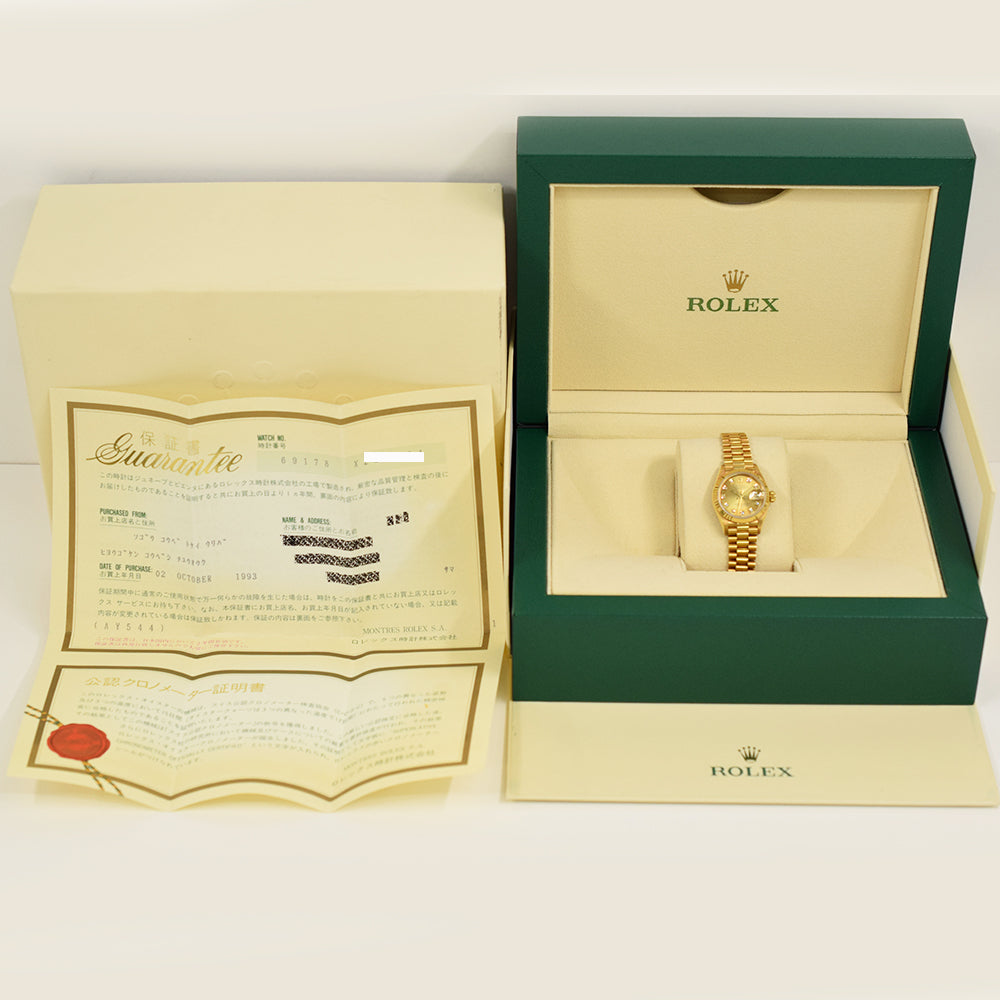 Datejust 26mm Yellow Gold 69178G