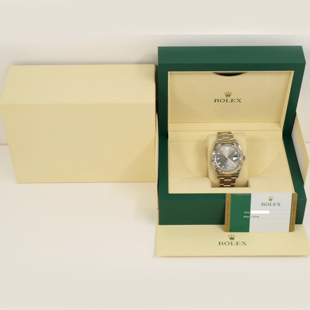 Datejust II Steel and White Gold 116334G
