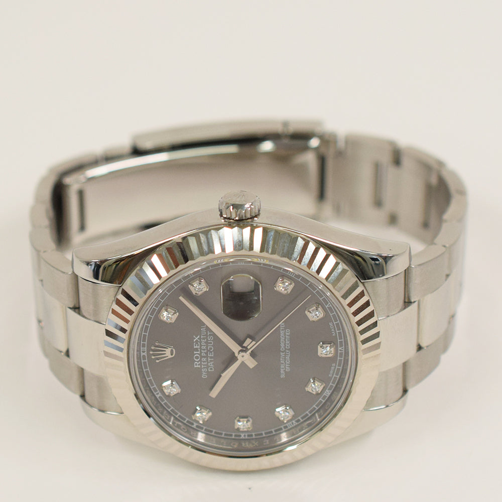 Datejust II Steel and White Gold 116334G
