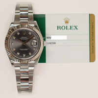 Datejust II Steel and White Gold 116334G
