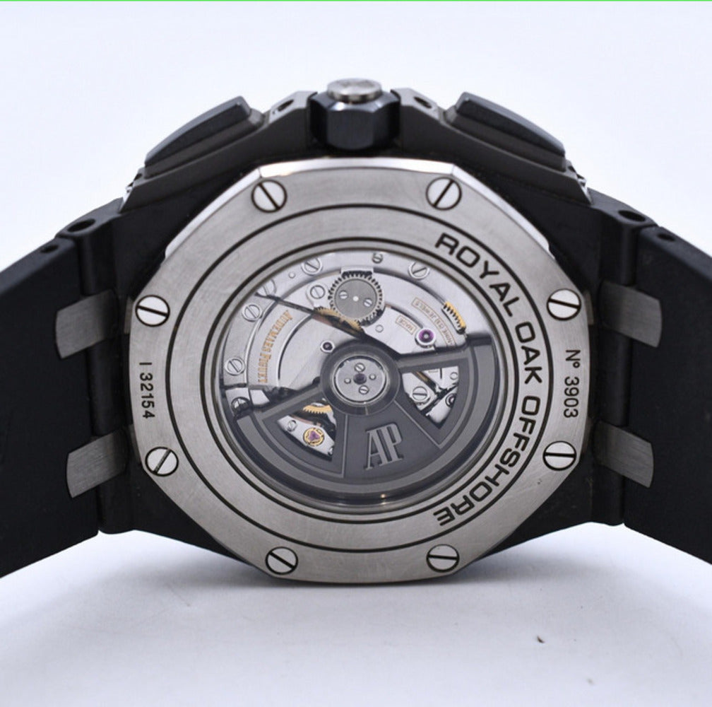 Royal Oak Offshore Chronograph 44mm Forged Carbon on Black Rubber strap 26400AU.OO.A002CA.01