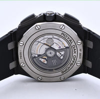 Royal Oak Offshore Chronograph 44mm Forged Carbon on Black Rubber strap 26400AU.OO.A002CA.01