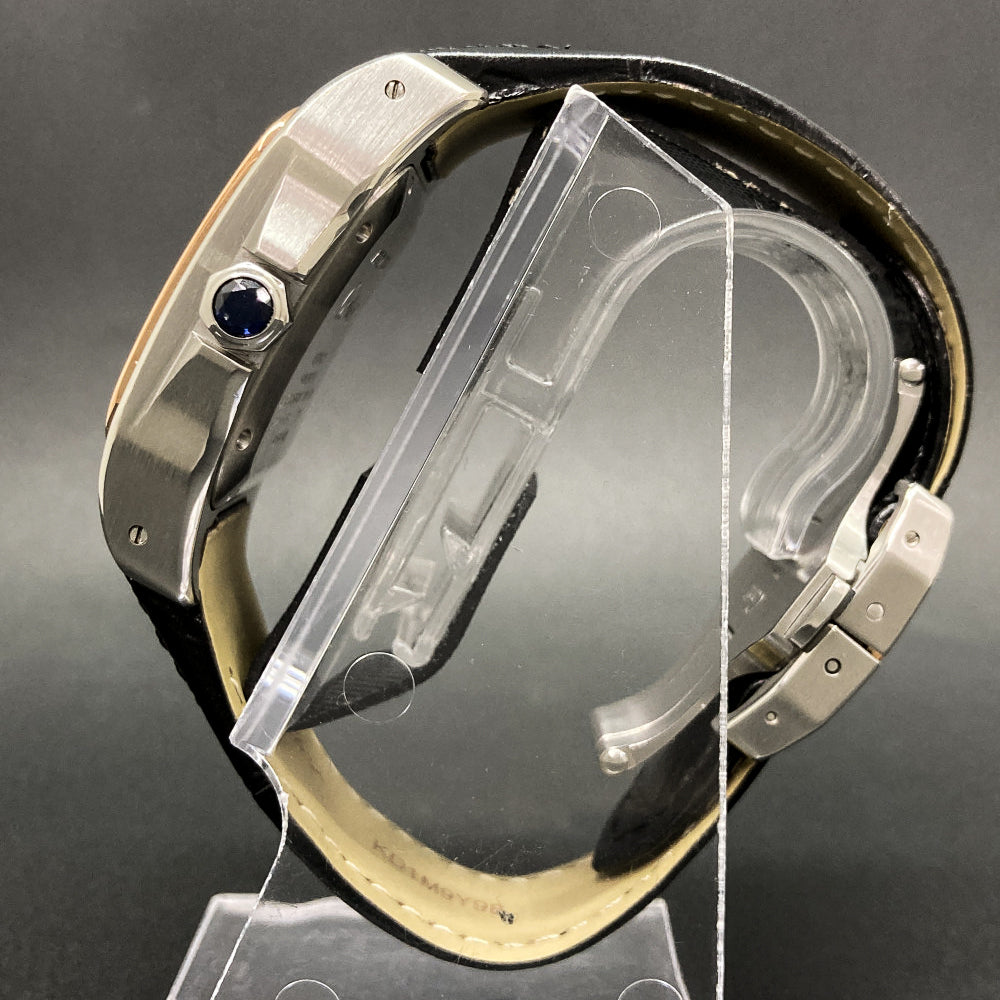 Santos 100 Steel/Rose Gold Bezel - 44.2mm x 35.6mm W20107X7