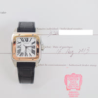 Santos 100 Steel/Rose Gold Bezel - 44.2mm x 35.6mm W20107X7