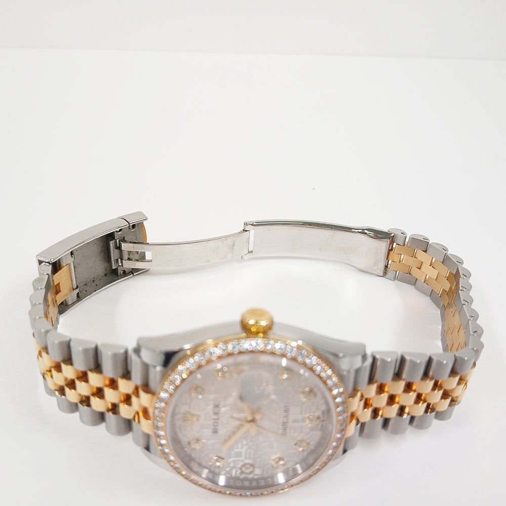 Datejust 36mm Diamond Bezel Steel and Yellow Gold 126283RBR