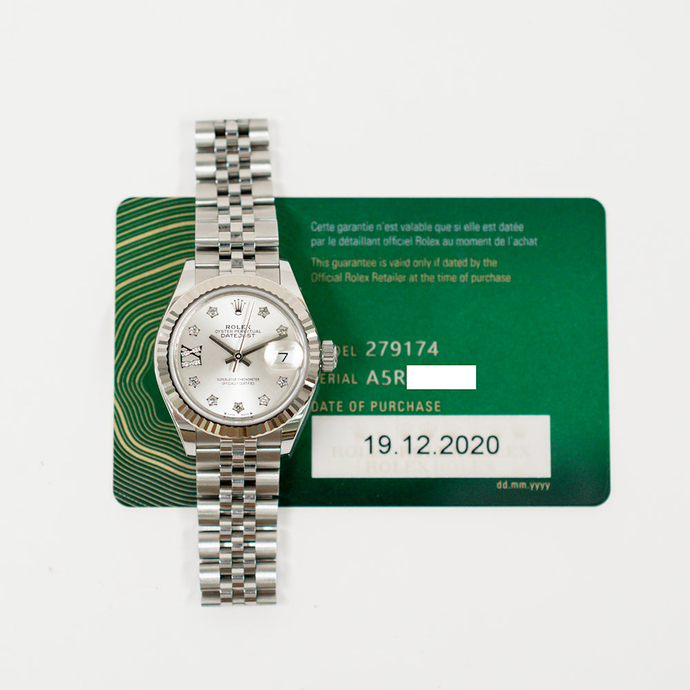 Datejust 28mm Steel and White Gold 279174